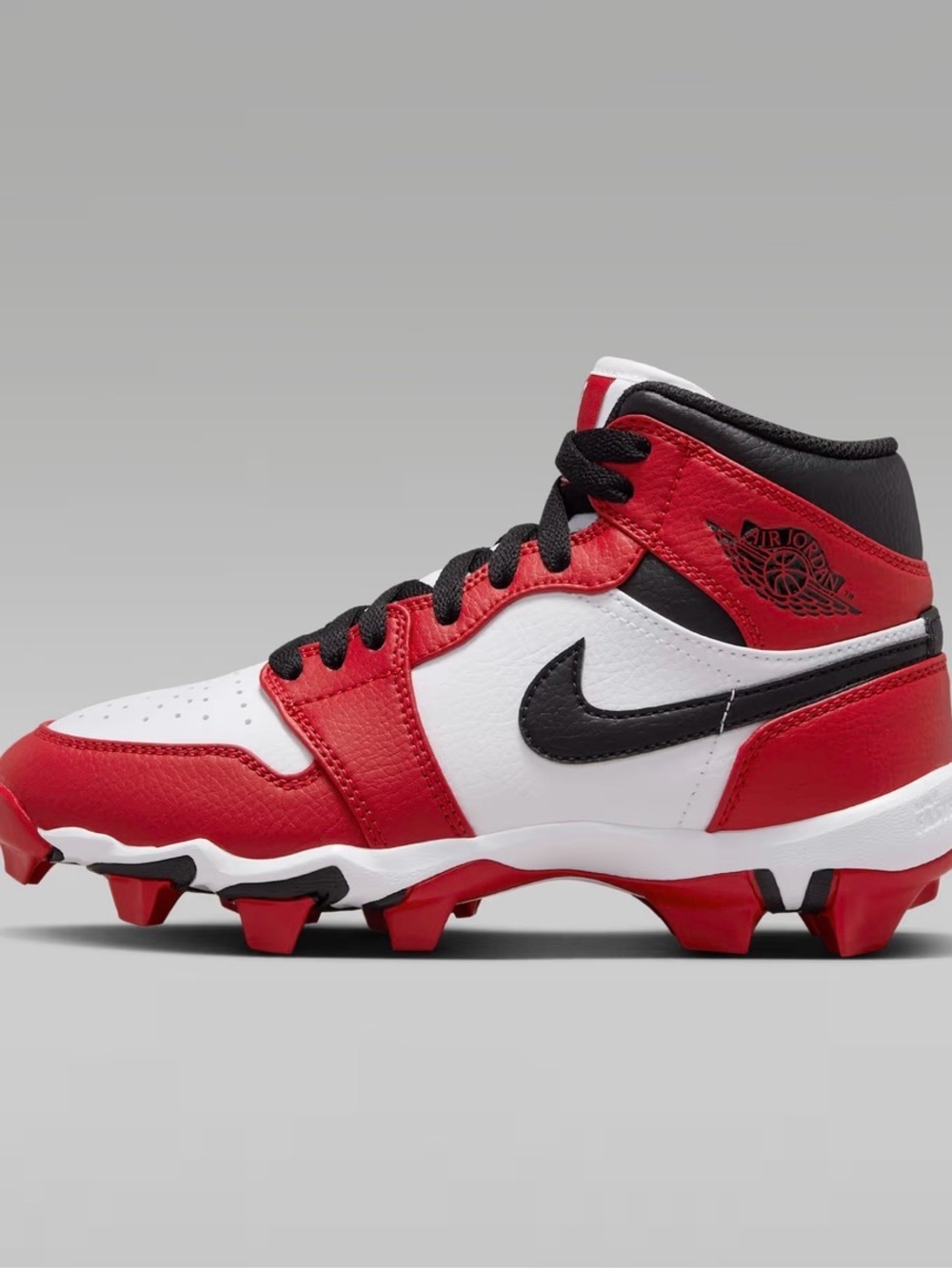 Jordan Kids' Red/White/Black Cleat Sneakers